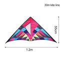 Triangle rainbow kite+30M LineOutdoor Beach Summer Children Adults H Fun Ho T5W5