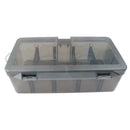Plastic Dual Layer Waterproof Fishing Tackle Box Lures Bait Storage Case