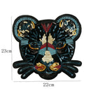leopard head sequin embroidered fashion applique sew on patch diy clothe MuF TE