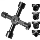 1Pcs Black Key Spanner Triangle Key Spanner In Multi-function Electrical Cabinet