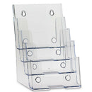 Clear 4-Tier Brochure Holder Literature Holders Flyer Holder Plastic Displa U6R8