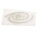 Universe Rhinestones Iron on Hot Fix Motif Heat Press Applique Patch 12.5x6.2