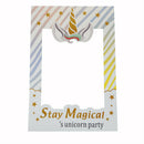 1set Unicorn Photo Booth Props Frame Kids Photobooth Props Birthday Party Deco Z