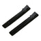 1 Pair Metal Hair Barrette Clips Side Pin Grip Black rhinestone rectangle