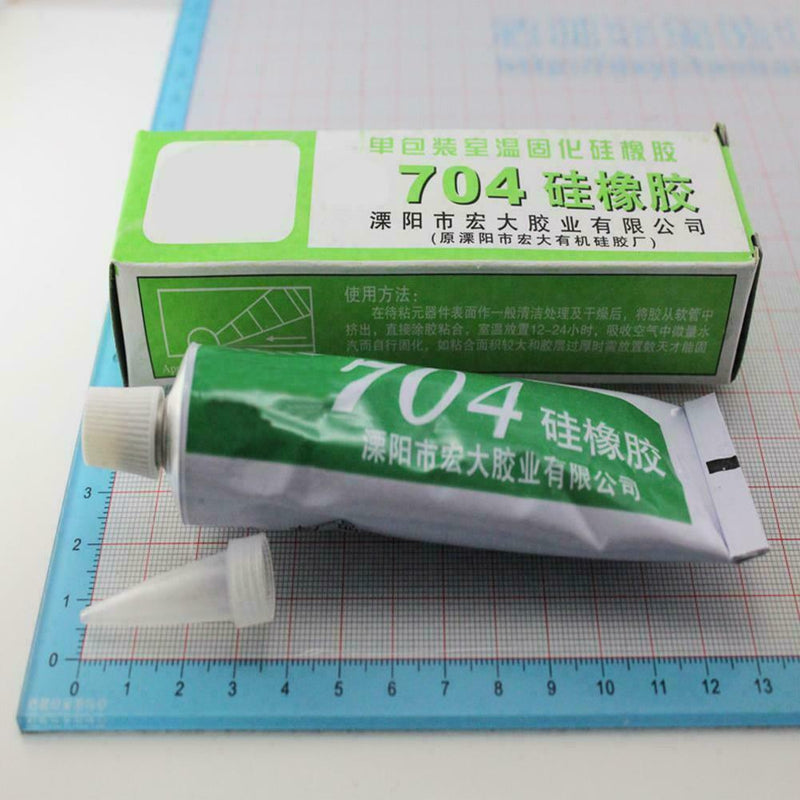 704 High Temperature Clear Silicone Rubber Sealant Glue Glass-Metals Adhesi F1R4