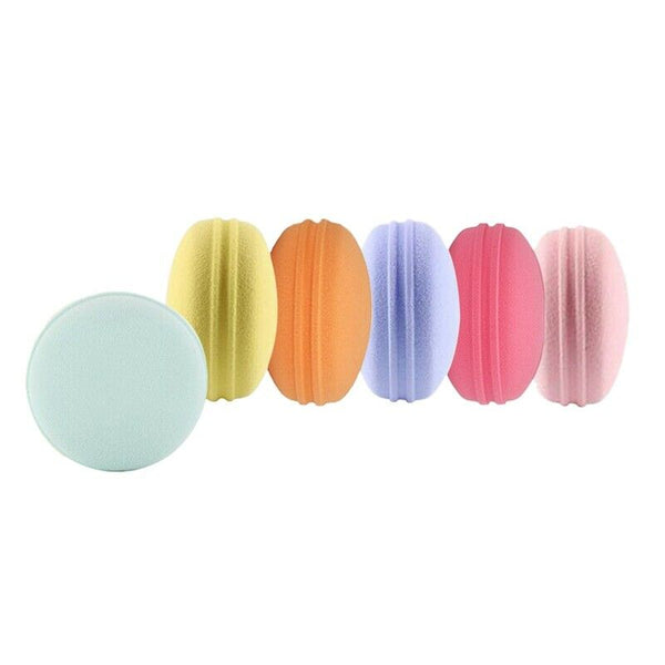 Beauty Sponge 6Pcs/Set Macarons Foam Cosmetics Makeup Blender - For Liquid  Y5T7
