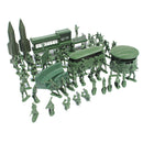 56 Pieces Army Base Set 5cm Realistically Scaled Soldiers & Assorted Accessories