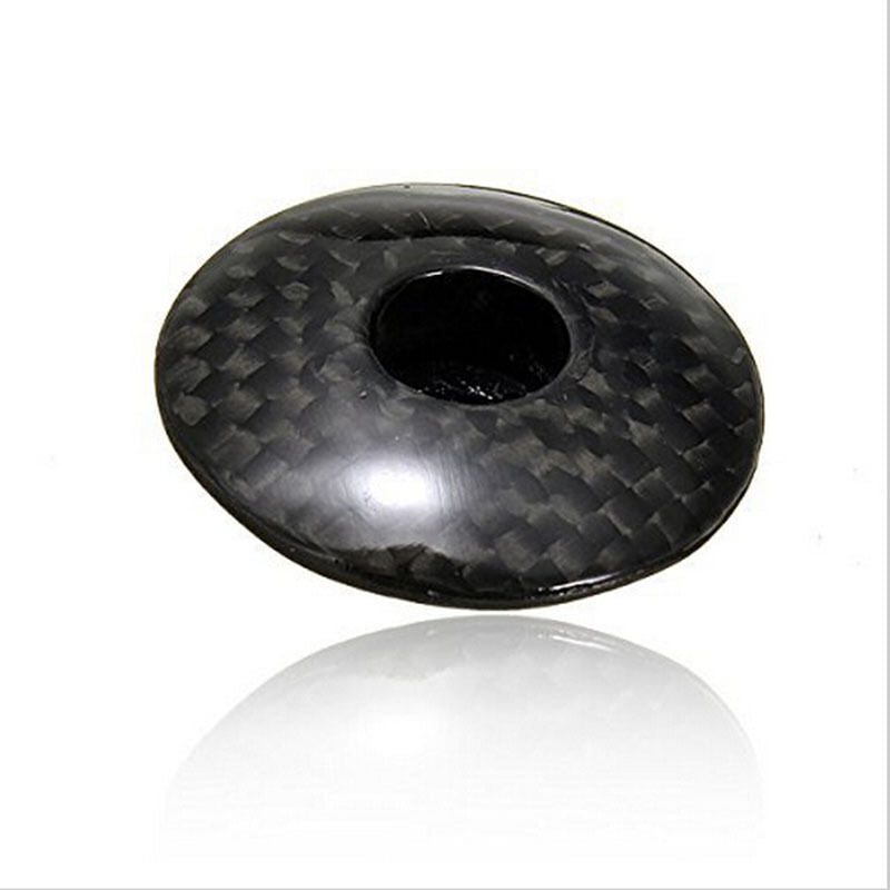 6 g Bicycle Headset Stem Cover Black Carbon Fiber Handlebar Top Cap ï¼W