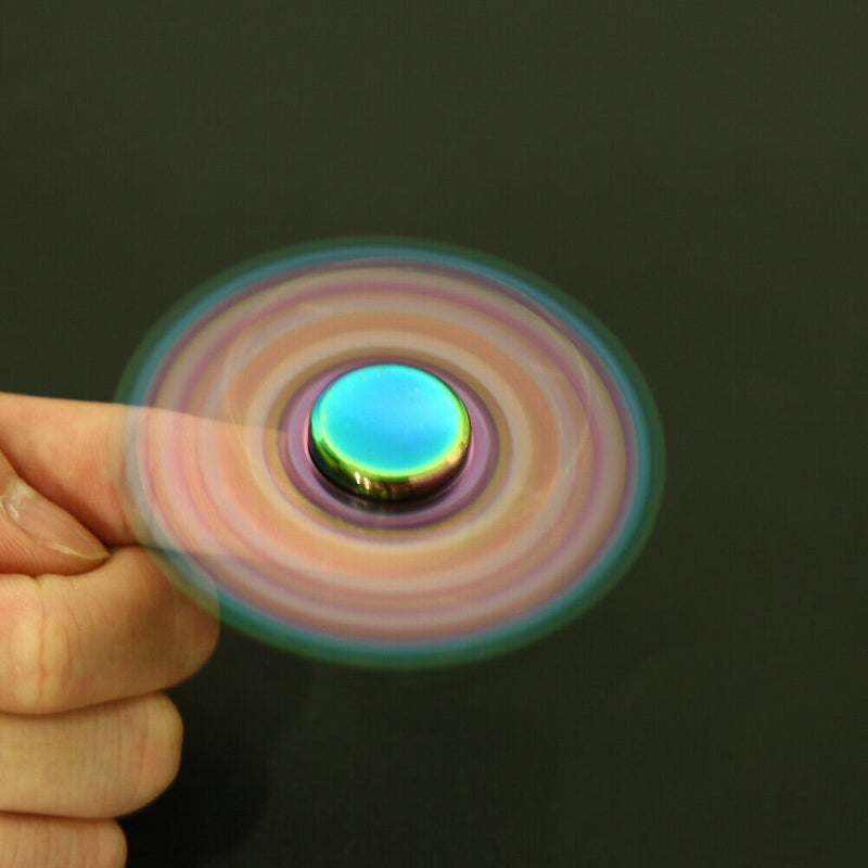 Colorful Tri-Fidget Alloy Big Gear EDC Hand Spinner Anti Stress Reliever