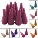 30x Dalily Colorful Fragrances Mix Scents Incense Cones Natural Plants Source TE