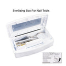 Nail Sterilizer Tray Disinfection Pedicure Manicure Box Nails Art Bo Ew