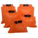 New 5 pcs Set Waterproof Dry Bag Sack Storage Pouch Camping Kayaking Orange