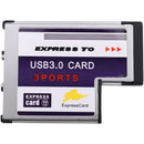 3 Port Hidden Inside USB 3.0 To Express Card 54mm Adapter Converter Chipset J9J6