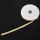 45m Full Reel Cut Lengths Gingham Ribbon Sewing Crafts, 10mm Wide Yellow