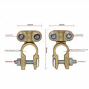 2X Solid Brass Heavy Duty Angle Battery Top Post Cable Terminal Wire Termin R6I3