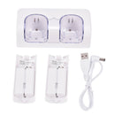 Rechargeable Battery Packs & Dual Charger Charging Dock Suits For Wii Remot M&E