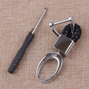 Useful Metal Keyring Keychain Key Chain w/ Knitting Rope fit for Universal Cars