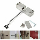 1pc Automatic Mounted Spring Door Closer Stainless Steel Adjustable Surface