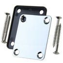 Chrome Plated 4 Screws Neck Plate For   Guitar Parts Supply