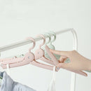 Portable Travel Foldable Plastic Clothes Holder Racks Folding Clothes Hange L7D7