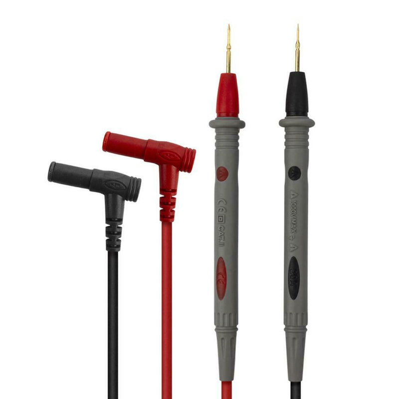 2pcs Universal Digital Multimeter Lead Probe Test Pen+2pcs Crocodile Clips A