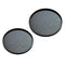 Round Serving Tray Serving Plate 2 Pieces Black Waiter Tray Gastro Tray, ÃƒËœ 27 +