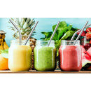 Long Stainless Steel Durable Cocktail Drinking Straws & Cleaner Brush DT5
