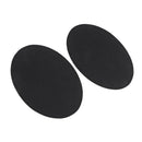 2Pcs Black Iron-on Oval Elbow Knee Patches DIY Repair Sewing Applique