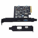 PCI-E PCI Express to USB 3.1 Gen 2 (10 Gbps) Type A+Type C Expansion Card A