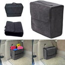 Portable Gray Felt Car Trunk Cargo Organizer Storage Box Accessory Bag New V6Q8