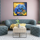 30x30cm Diamond Painting Blue Feather Parrot Full Round Drill Cross Stitch