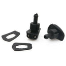 2Pc Universal Car Window Windshield Sprayer Spray Nozzle Wipper Washer Black New
