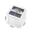 Foldable 10LED Solar Power Inflatable Tent Camping D0H4 Emer A9E4 Recharge S2J2