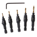 1 Set hss countersink drill bit set reamer drill woodworking chamfer 5-12mm  Z