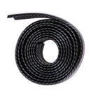 Black Soft Carbon Fiber Car Rubber Bumper Strip  Outside Bumper Front Lip A