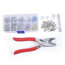 1Set Pliers Metal Prong Snap Buttons Clamps Press Rivets Poppers Sliders BuS Hn