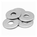 M5x10mm Stainless Steel Round Flat Washer for Bolt Screw 100Pcs