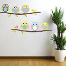 1X Animal Cartoon Owl Tree Vinyl Wall Stickers for Kids Rooms Boys Girl OZ