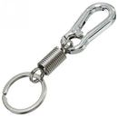 Stainless Steel Spring Gourd Buckle Belt Clip Loop Keychain Keyring Key Fob Hot