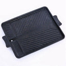 Korean Style Rice Stone Aluminum Baking Tray Square Barbecue Grill Dish Por