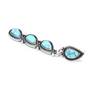 1 Pair Water Drop Earrings Boho Women Dangle Turquoises Bohemian Jewelry Gif@