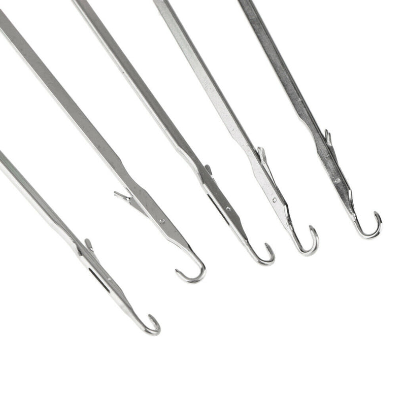 5Pcs Crochet Latch Hook Weaving Needle for Wig Micro Braids Hair Extension