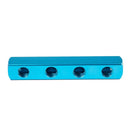 Pneumatic Air 4 Way Air Hose Inline Manifold Block Splitter blue B6M8