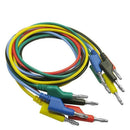 P1036 5Pcs/Set 4Mm Banana Plug To Alligator Clip Multimeter Test Cable Wire