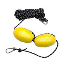 Durable Kayak Tow Rope Throw Line with Dual EVA Floats Clip Kayak Accessory