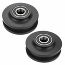 2PCS double bearing barn door pulley American sliding door pulley cabinet w