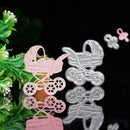 Baby Carriage Pram Cutting Die Stencil Decor Scrapbook Embossing Paper Card F7S1