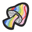 2Pcs Mushroom Retro 70's Hippie Love Peace Embroidered Applique Iron-on Patch LJ