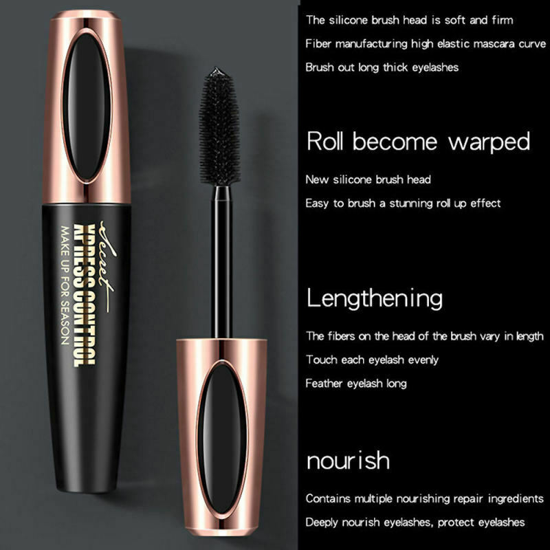 Silk Fiber Eyelash Mascara Extension Makeup Black Waterproof Eye Lashe YDA