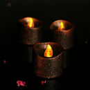 Candles Small Battery Operated Votive Candles Flickering Amber - Mini Size